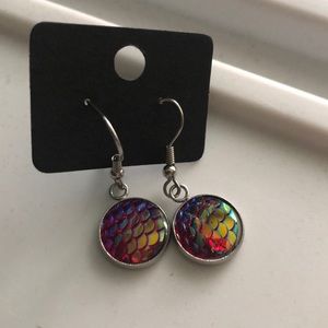 Mermaid scale earrings